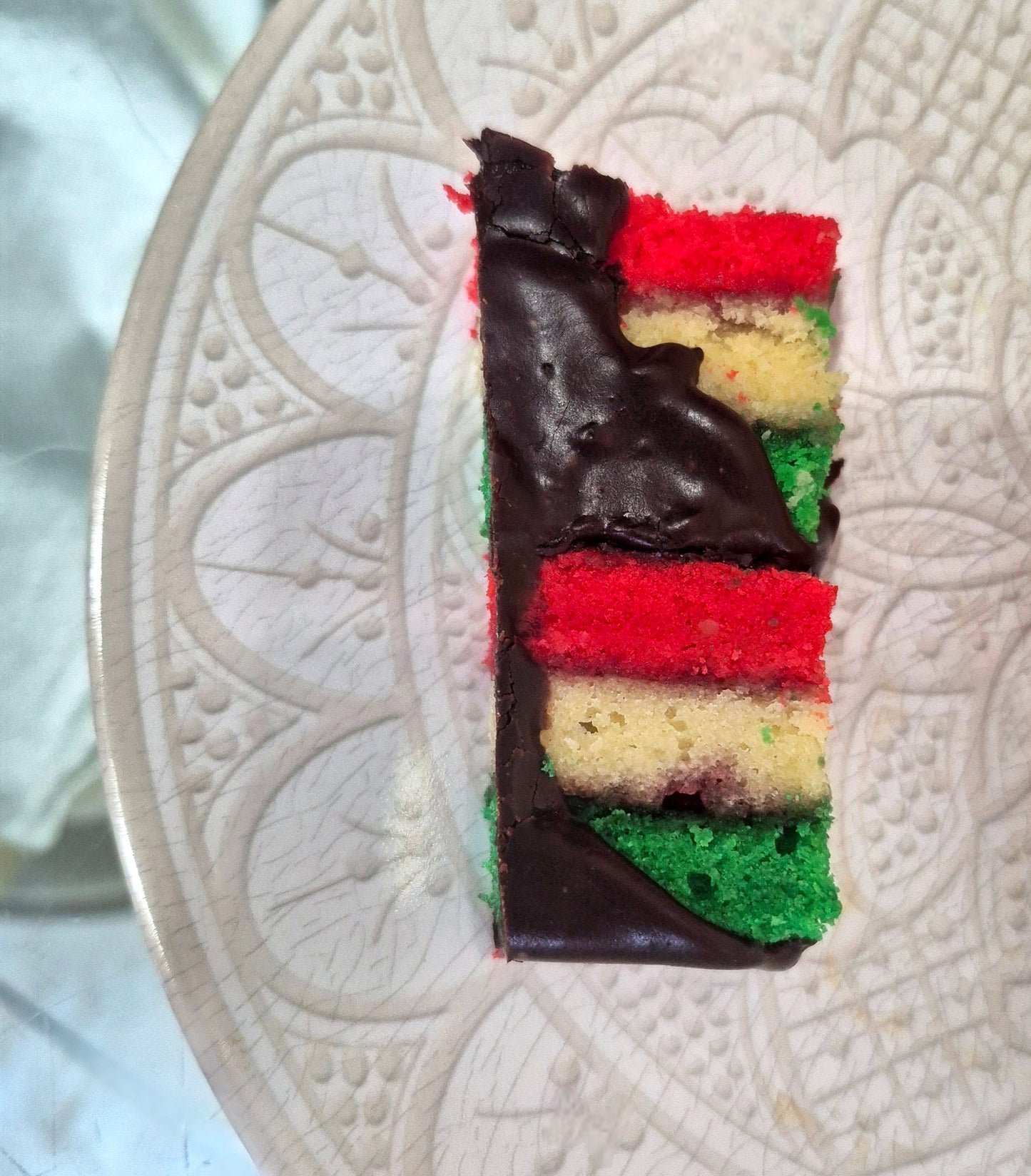 Tri-Color Cake (Rainbow)