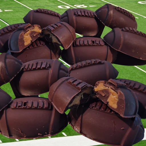 Touchdown Chocolate Peanut Butter Footballs